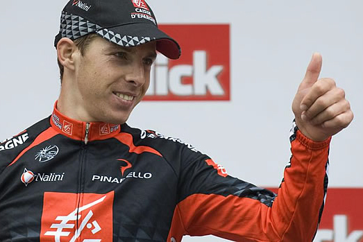 ステージ優勝を飾ったルイ・コスタ（ポルトガル、ケースデパーニュ）: photo:www.tds.ch