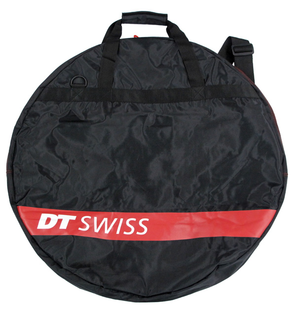 DT SWISS ホイールバッグ 円形 ブラック/レッド２個セット DT Swiss 対象ホイールセットの購入者にホイールバッグと