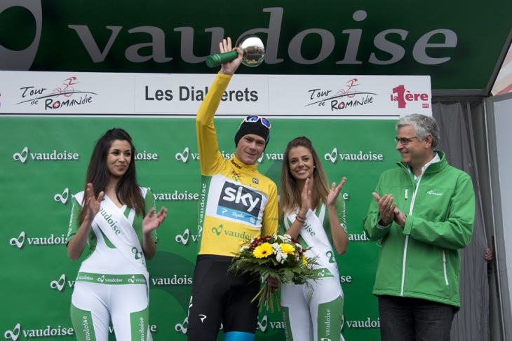 総合優勝に王手をかけたクリス・フルーム（イギリス、スカイプロサイクリング）: photo:Tour de Romandie