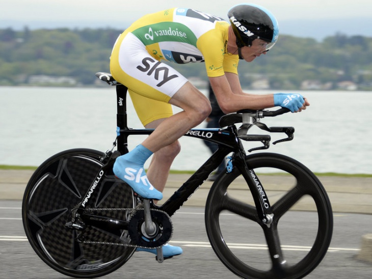 最終ステージ3位に食い込んだクリス・フルーム（イギリス、スカイプロサイクリング）: www.teamsky.com