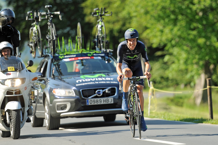 トップタイムを叩き出し、総合優勝に輝いたルイ・コスタ（ポルトガル、モビスター）: photo:Riccardo Scanferla