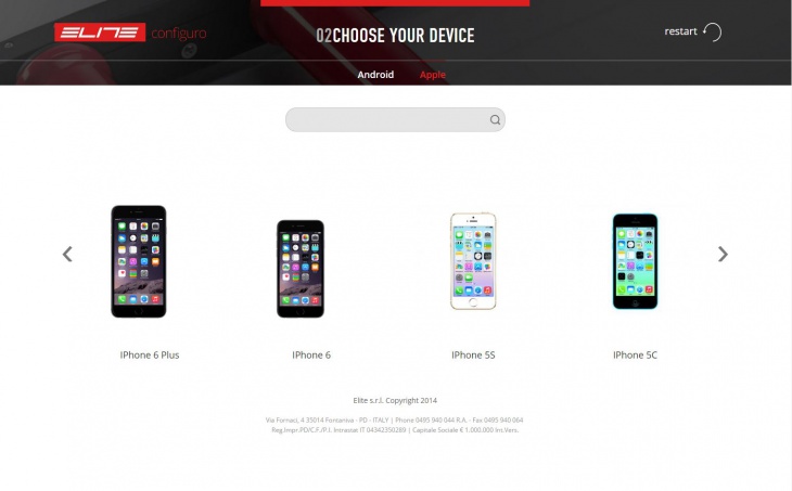 ステップ3：あなたがお使いのiOSデバイスのモデルを選択します。 最新のiPhone6SからiPhone3G、iPadの各モデルが選択できます。