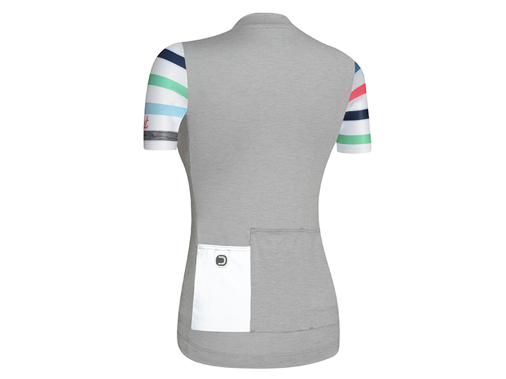 Touch W Jersey Melange Light Grey White Back