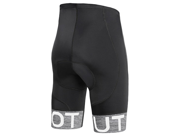 Team Short Black Melange Drek Grey Back