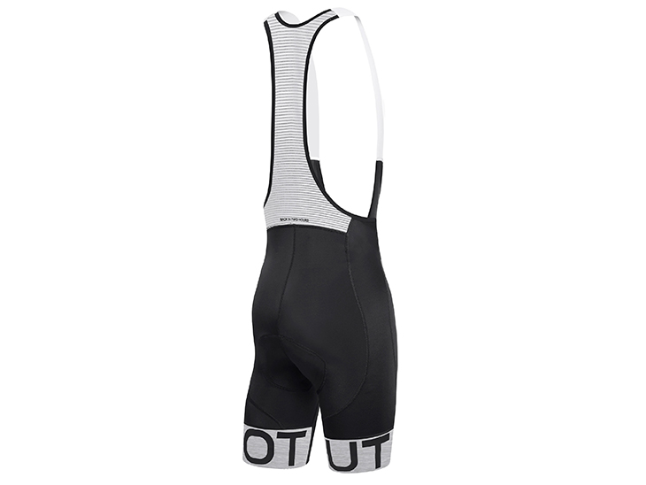 Team Bib Short Black Light Grey Back