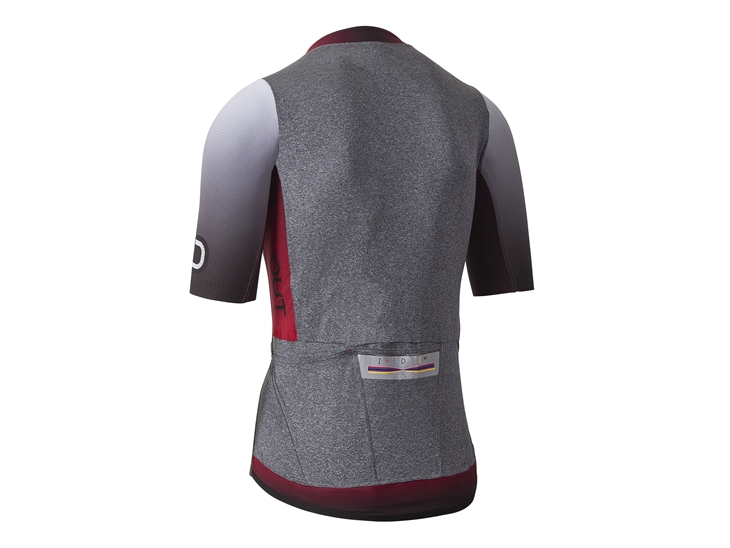 Vertical Jersey melange Light Grey Back