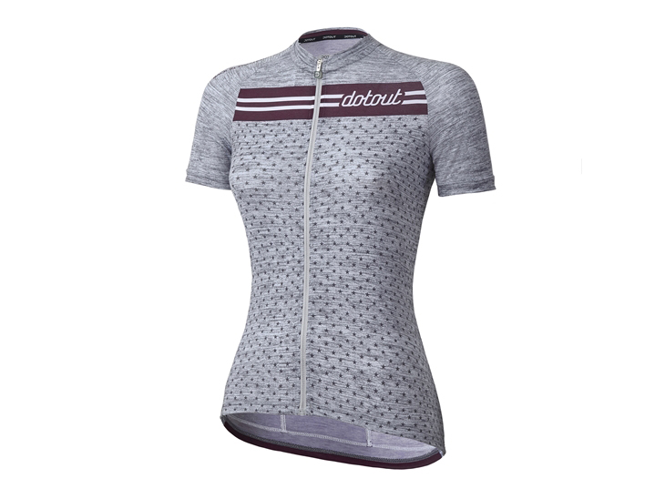 Stripe W Jersey light grey-bordeaux