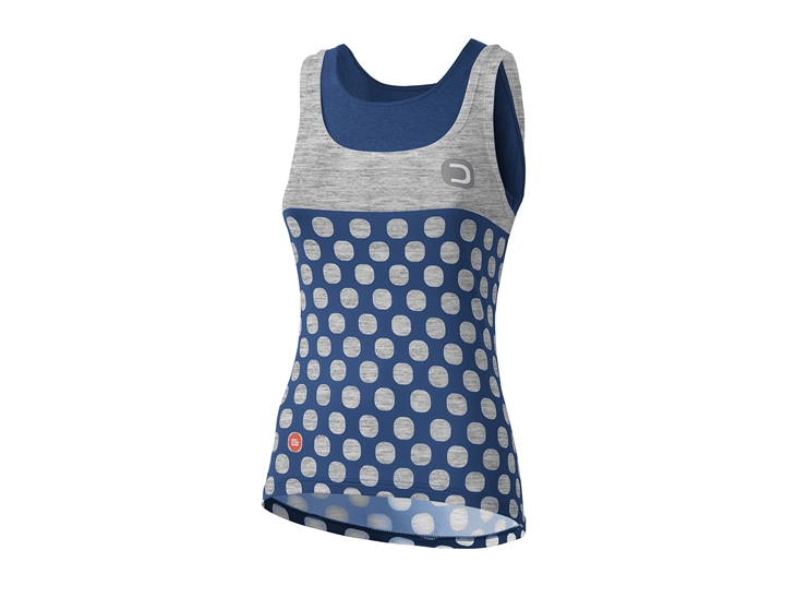 Dots W Top melange light grey-blue