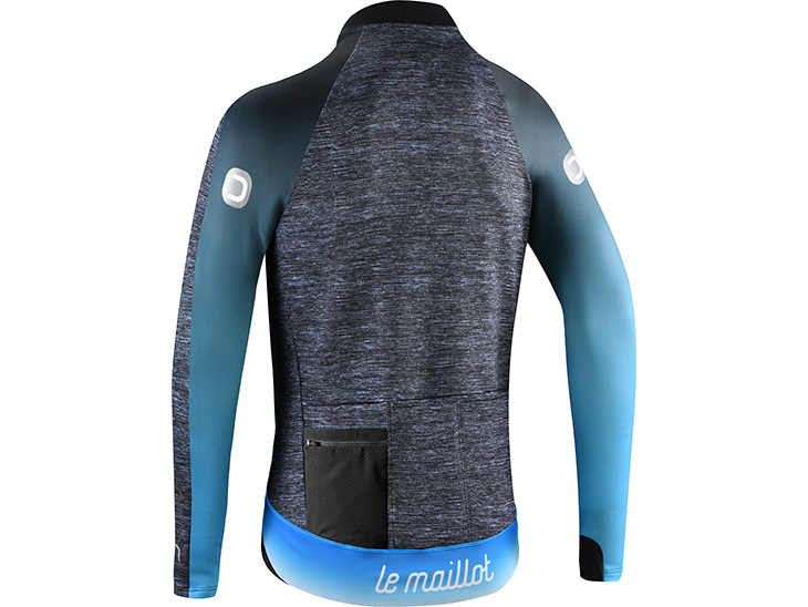 Le Maillot Jacket Dark gray China blue Back