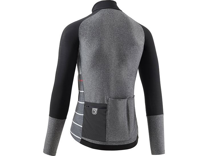 Fanatica Wool Jersey Melange Black Dark Grey Back