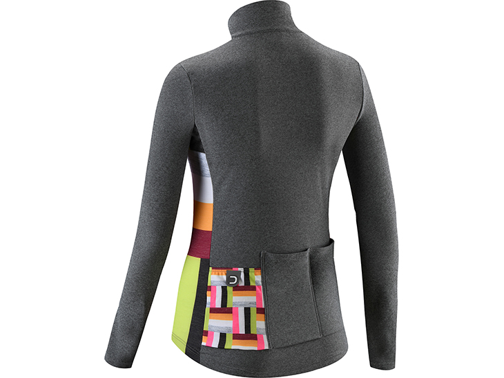 Fanatica Wool Jersey Melange Dark Grey Multicolor Back