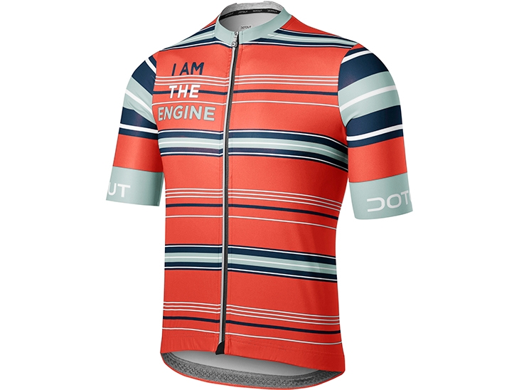 Cruiser Jersey dark orange turquoise